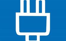 Enchufe coche eléctrico azul