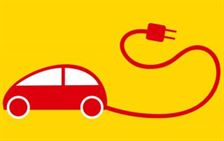 Coche eléctrico ilustración