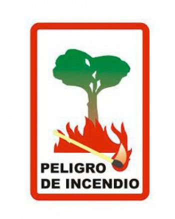 Peligro de incendios, señal