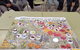 Taller polinizadores en el IES Palomeras Vallecas