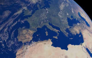 Vista del planeta Tierra